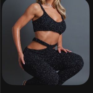 Black 2 piece pant set